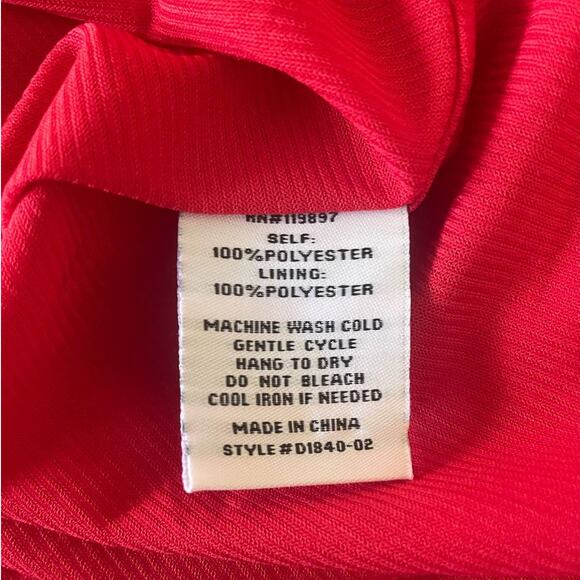 Collective Concepts Women Maxi Dress M Red Floral High‎ Waist Cottagecore Boho - Picture 12 of 13